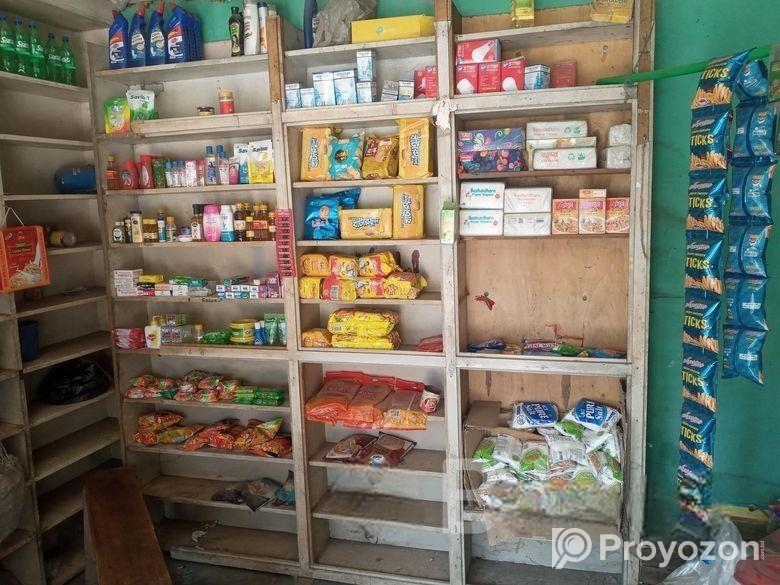 মুদি দোকানে ২ টা রেক ও ১ টেবিল বিক্রির করা হবে