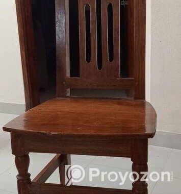 শিশু কাঠের ৬টি চেয়ারের ডাইনিং টেবিল