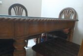 Original Segun Kather Dining Table Set (04 Chairs)