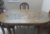 Original Segun Kather Dining Table Set (04 Chairs)