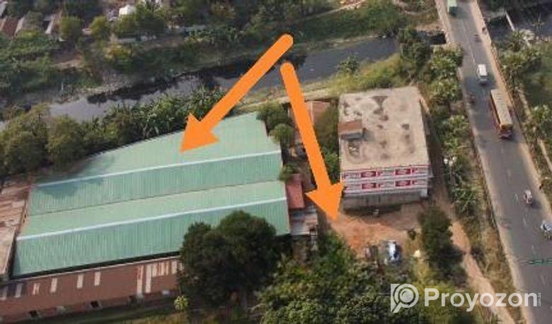 নরসিংদী পাচঁদোনা ফ্যাক্টরি করার মত জমি মেইন রোডের