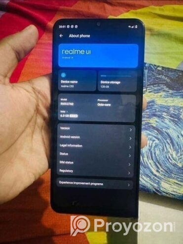 Realme C53 6/128 gb (Used)