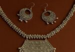 Traditional Oxidized Silver Necklace