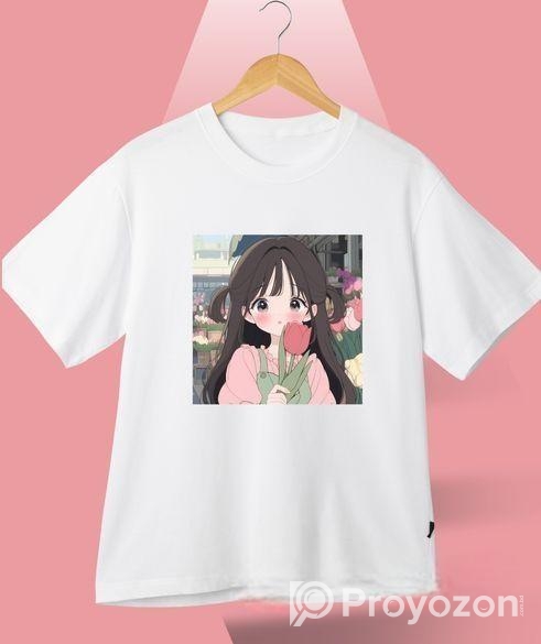 Ladies Premium Full Cotton Half Sleeve T-Shirt – D