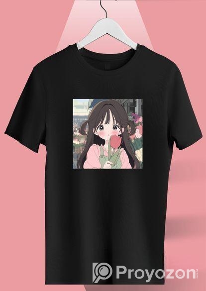 Ladies Premium Full Cotton Half Sleeve T-Shirt – D