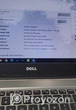 Dell i3 7-Gen 15” inc Ram 8GB 128GB SSD Fresh