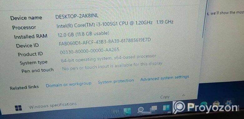 best price 10th Gen Dell vostro big screen i3 Ram1