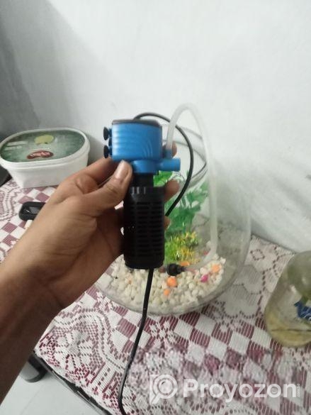 একুরিয়াম গোল শোপিস সুন্দর লাগে ফিল্টার সহ