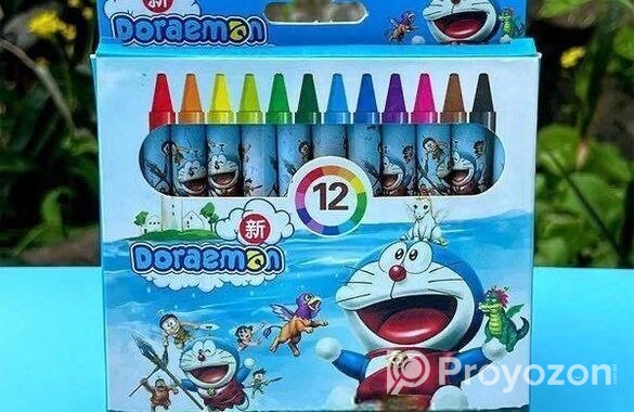 নতুন Doraemon ১২ পিস ক্রেয়ন সেট!