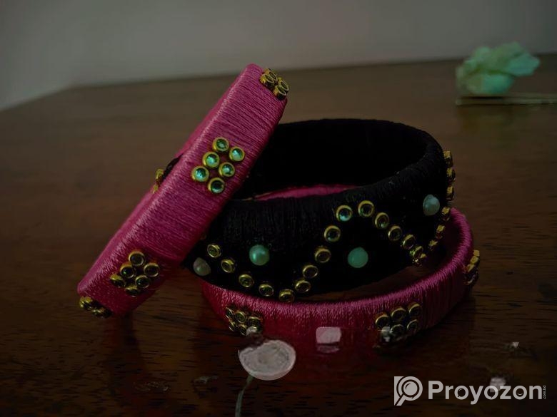 Handmade silk thread (Kundon Bangles)