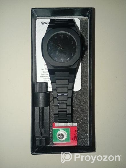 Black Arabic Aura Watch