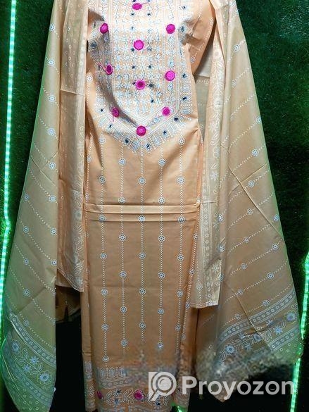 সুতি থ্রি পিস