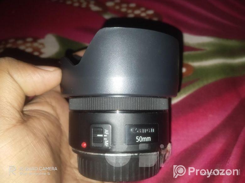 Canon 250d body and 50 mm prime lens
