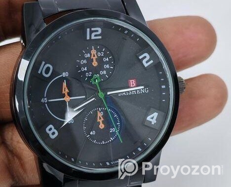 Baisheng Black Luxury Watch