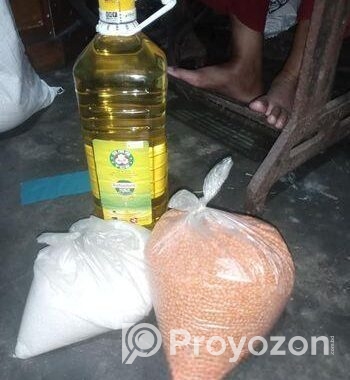 2 litter oil2 kg daal 1 chini