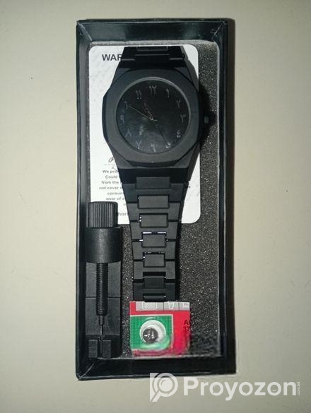 Black Arabic Aura Watch