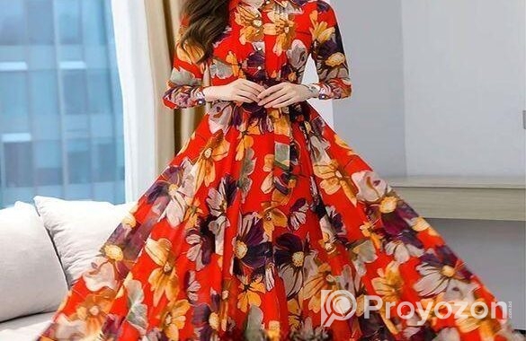 Stylish Elegant Long Gown Kurti