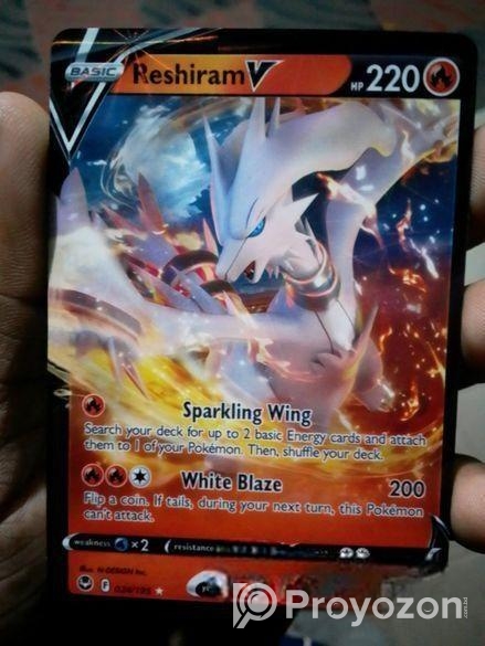 Pokemon Reshirem (v) Card