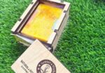 Saffron Goat Milk Soap Bar With Wooden Box