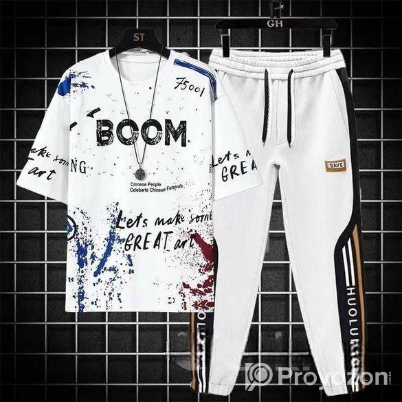 Drop shoulder t-shirt and trouser