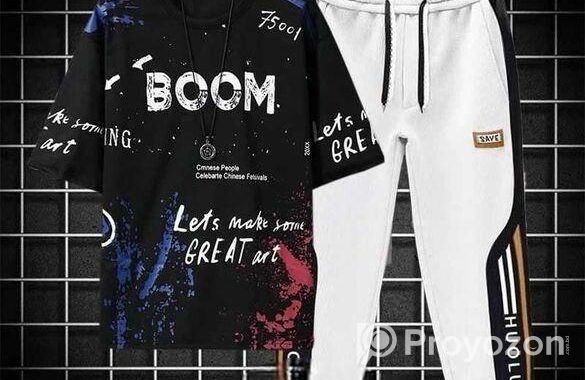 Drop shoulder t-shirt and trouser