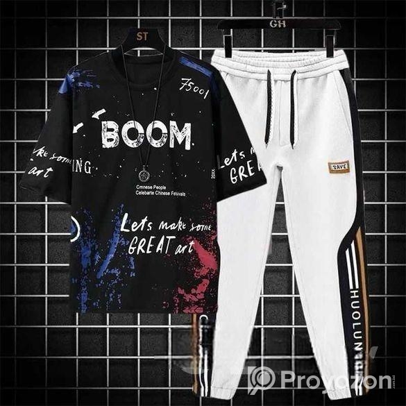 Drop shoulder t-shirt and trouser