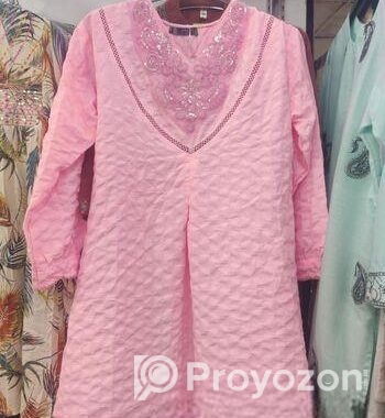 XXL western pink dress .