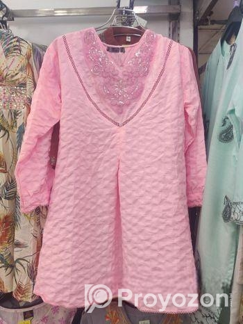 XXL western pink dress .