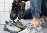 Men’s Denim Blue Flyknit Sneakers