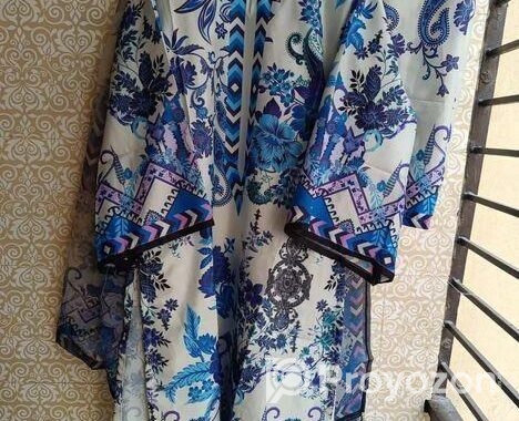 Ready Made Pure dubai silk Digital Print Three Pie