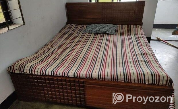 সেগুন কাঠের সেমি বক্স খাট