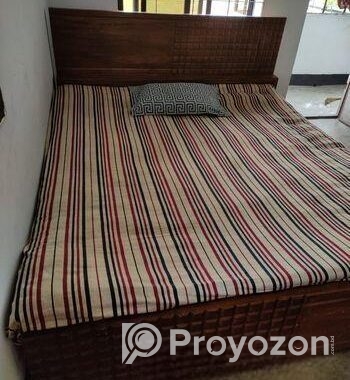 সেগুন কাঠের সেমি বক্স খাট