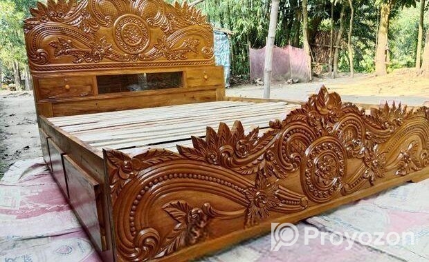 আকাশি কাঠের বক্স পালং বিক্রি হবে