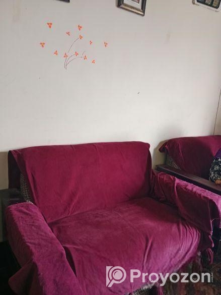 কাঠের সোফা