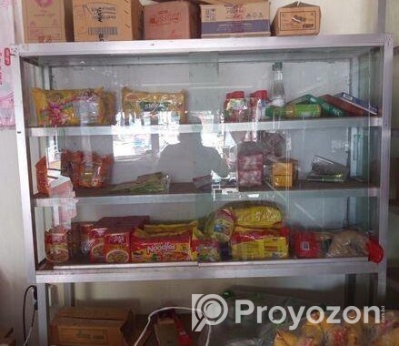 দোকানের রেক এস দিয়ে তৈরি