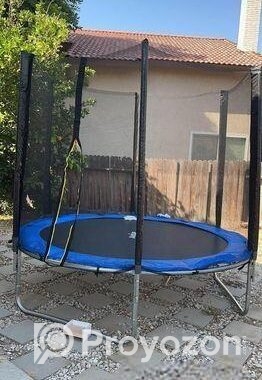 6 FT Outdoor Trampoline with Safety Enclosure Net