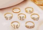 Golden Finger Ring Set