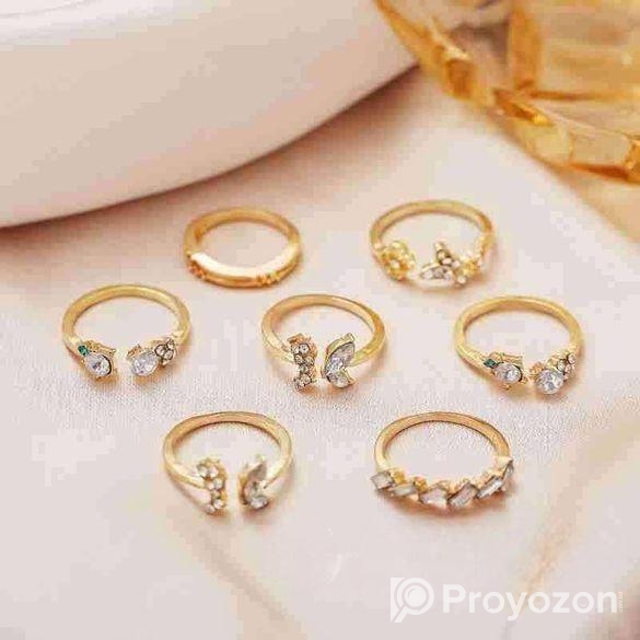 Golden Finger Ring Set