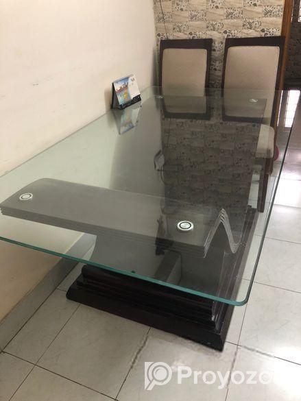 Dining Table with 6 Chairs Wooden Handmade