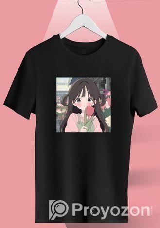 Ladies Premium Full Cotton Half Sleeve T-Shirt – D