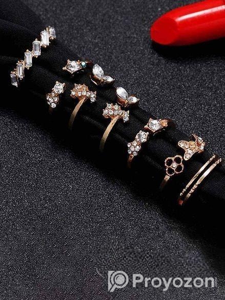 Golden Finger Ring Set