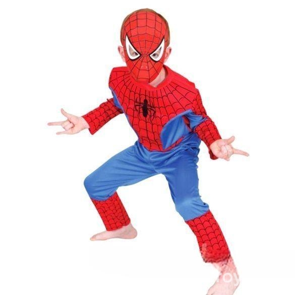 Spiderman Fancy Dress Costume Superhero Kids Carto