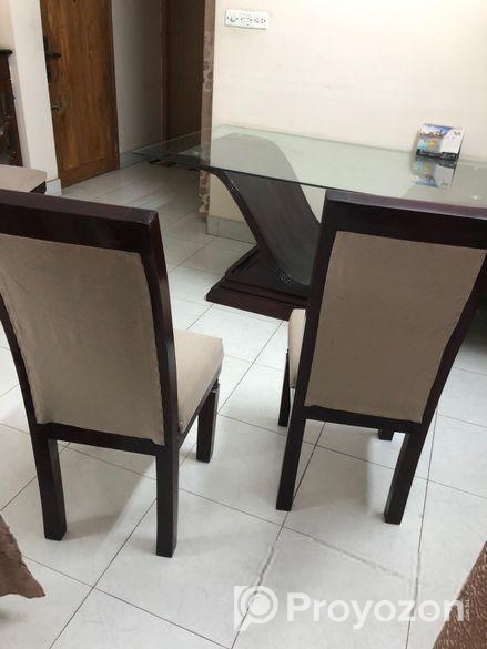 Dining Table with 6 Chairs Wooden Handmade