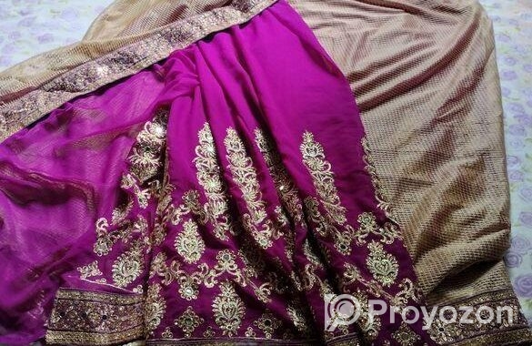 Used Dress and sharee Combo sell