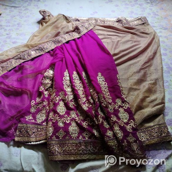 Used Dress and sharee Combo sell