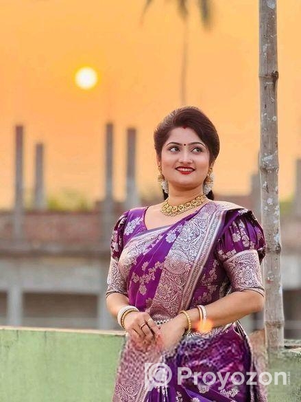 সিল্ক কাতান শাড়ি