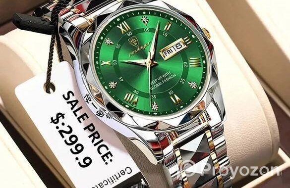 POEDAGAR 615 Diamond Cut Watch For Men