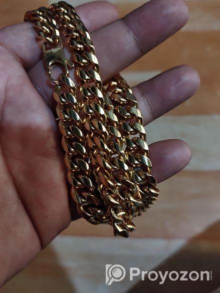 12 Carat gold plated Cuban link chain