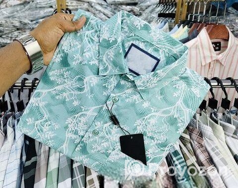 pure Cotton Half Sleeve Print Shirt