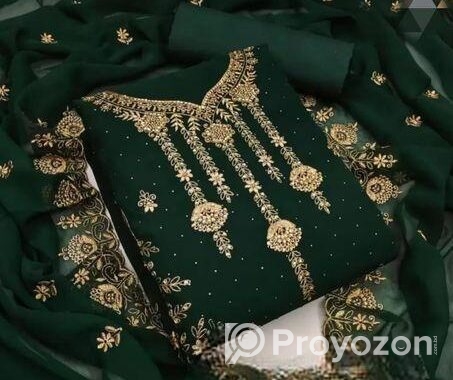 Embroidary Georjet Three Piece
